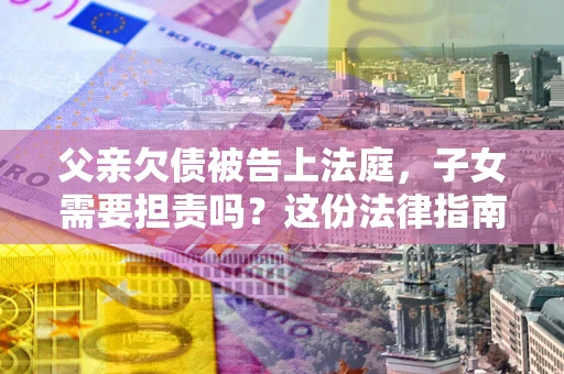北京父亲欠债被告上法庭，子女需要担责吗？这份法律指南必须看完