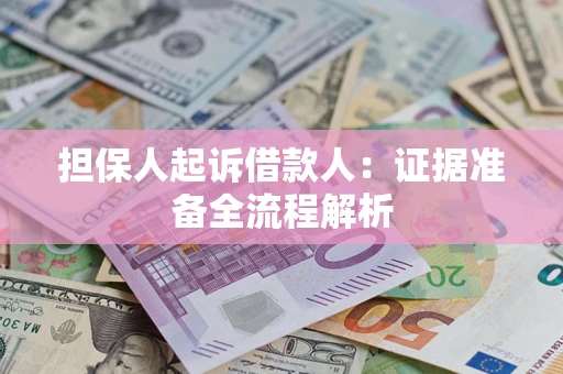北京担保人起诉借款人：证据准备全流程解析