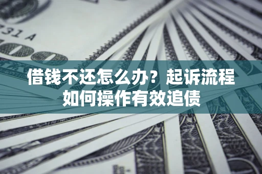 北京借钱不还怎么办？起诉流程如何操作有效追债