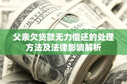 北京父亲欠贷款无力偿还的处理方法及法律影响解析